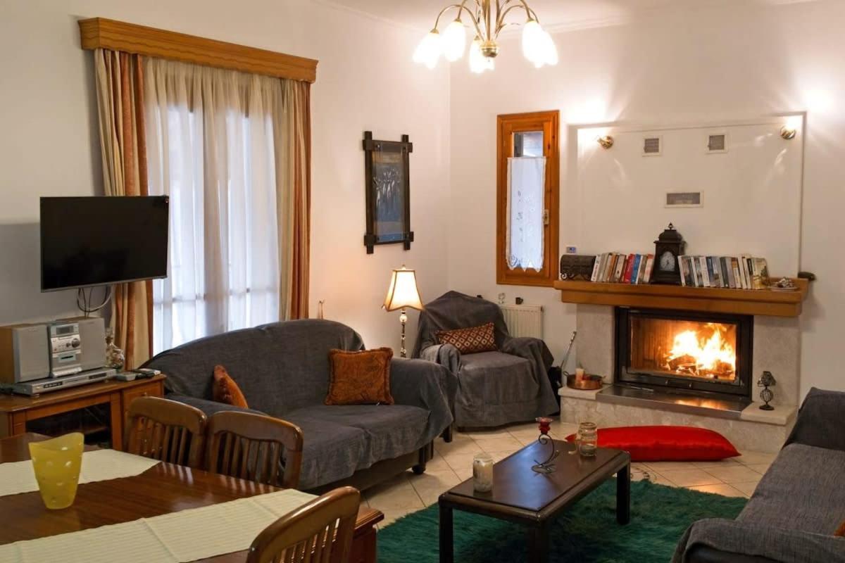 Forest Cosy House - Lagkadia Amazing View Экстерьер фото